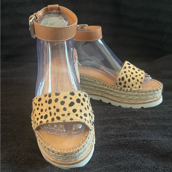 Dolce Vita Shoes - NWOT Dolce Vita Real Fur Leopard Print Espadrille Sandals Size 7.5